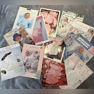 Assorted Vintage Baby Knitting Pattern Booklets